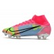 Nike Mercurial Superfly VIII Elite DF FG Rosa Blå Grön