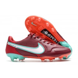 Nike Fotbollsskor Tiempo Legend IX Elite FG Blueprint - Bordeaux Vit Rosa