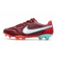 Nike Fotbollsskor Tiempo Legend IX Elite FG Blueprint - Bordeaux Vit Rosa