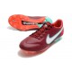 Nike Fotbollsskor Tiempo Legend IX Elite FG Blueprint - Bordeaux Vit Rosa