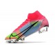 Nike Mercurial Superfly VIII Elite DF FG Rosa Blå Grön