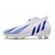 adidas Predator Edge + FG Diamond Edge - Vit Blå