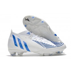 adidas Predator Edge.1 FG Fotbollsskor för Män Diamond Edge - Vit Blå