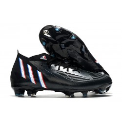 adidas Predator Edge.1 FG Fotbollsskor för Män Edge of Darkness - Svart Vit Röd