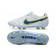 Nike Fotbollsskor Tiempo Legend IX Elite FG Vit Blå