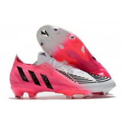 adidas Predator Edge.1 Low FG Herrar Unite Football - Rosa Svart Vit LIMITED EDITION