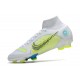 Nike Mercurial Superfly VIII Elite DF FG Vit Blå Gul