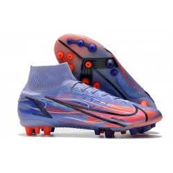 Fotbollsskor Nike Mercurial Superfly 8 Elite AG KM Flames - Lila Silver