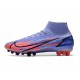 Fotbollsskor Nike Mercurial Superfly 8 Elite AG KM Flames - Lila Silver