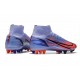 Fotbollsskor Nike Mercurial Superfly 8 Elite AG KM Flames - Lila Silver