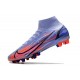 Fotbollsskor Nike Mercurial Superfly 8 Elite AG KM Flames - Lila Silver