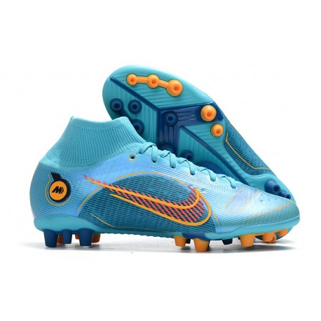 Fotbollsskor Nike Mercurial Superfly 8 Elite AG Blueprint - Blå Orange Blå