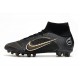 Nike Mercurial Superfly 8 Elite AG Shadow - Svart Guld Silver