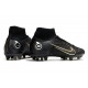 Nike Mercurial Superfly 8 Elite AG Shadow - Svart Guld Silver