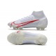 Nike Mercurial Superfly 8 Elite FG fotbollsskor Vit Röd