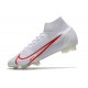 Nike Mercurial Superfly 8 Elite FG fotbollsskor Vit Röd