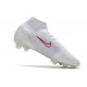 Nike Mercurial Superfly 8 Elite FG fotbollsskor Vit Röd