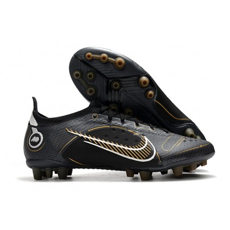 Nike Mercurial Vapor 14 Elite AG Herr Shadow - Svart Guld Silver