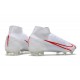 Nike Mercurial Superfly VIII Elite DF FG Vit Röd