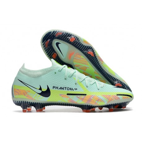 Fotbollsskor för Män Nike Phantom GT2 Elite FG Bonded - Grön Blå