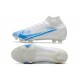 Nike Mercurial Superfly VIII Elite DF FG Vit Blå