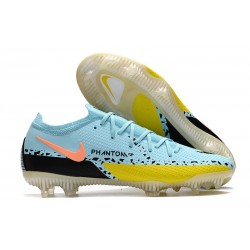 Fotbollsskor Nike Phantom GT2 Elite FG Lucent - Turkos Svart Gul