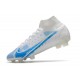 Nike Mercurial Superfly VIII Elite DF FG Vit Blå