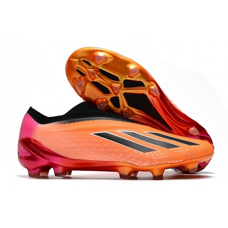 Fotbollsskor för Män adidas X Speedportal+ FG Orange Svart
