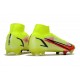 Nike Mercurial Superfly 8 Elite FG fotbollsskor Volt Svart Bright Crimson