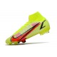 Nike Mercurial Superfly 8 Elite FG fotbollsskor Volt Svart Bright Crimson