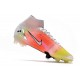 Nike Mercurial Superfly 8 Elite FG fotbollsskor Vit Röd Svart