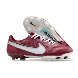 Nike Fotbollsskor Tiempo Legend IX Elite FG Blueprint - Bordeaux Vit Rosa