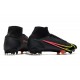 Nike Mercurial Superfly VIII Elite DF FG Black x Prism - Svart Gul Röd