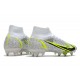 Nike Mercurial Superfly 8 Elite SG-Pro AC Silver Safari - Vit Svart Silver Neon