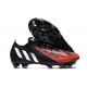 adidas Predator Edge.1 Low FG Herrar Svart Vit Röd