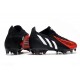 adidas Predator Edge.1 Low FG Herrar Svart Vit Röd