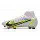 Nike Mercurial Superfly 8 Elite FG fotbollsskor Silver Safari - Vit Svart Silver Neon