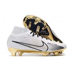 Nike Air Zoom Mercurial Superfly 9 Elite FG Vit Guld