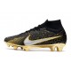 Nike Air Zoom Mercurial Superfly 9 Elite FG Svart Guld Silver