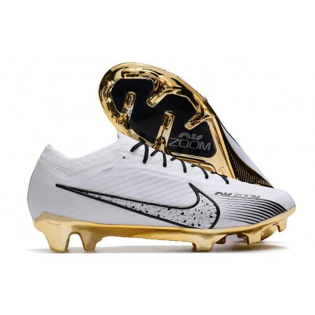 Nike Air Zoom Mercurial Vapor 15 Elite FG Vit Guld