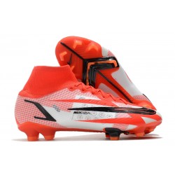 Nike Mercurial Superfly 8 Elite FG fotbollsskor CR7 Spark Positivity - Röd Svart Vit Orange