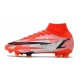 Nike Mercurial Superfly 8 Elite FG fotbollsskor CR7 Spark Positivity - Röd Svart Vit Orange