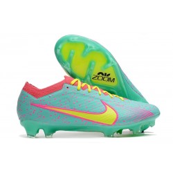 Nike Air Zoom Mercurial Vapor 15 Elite FG Blå Gul Rosa