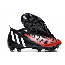 adidas Predator Edge.1 FG Fotbollsskor för Män Svart Vit Röd