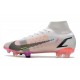 Nike Mercurial Superfly VIII Elite DF FG Rawdacious - Vit Röd Rosa