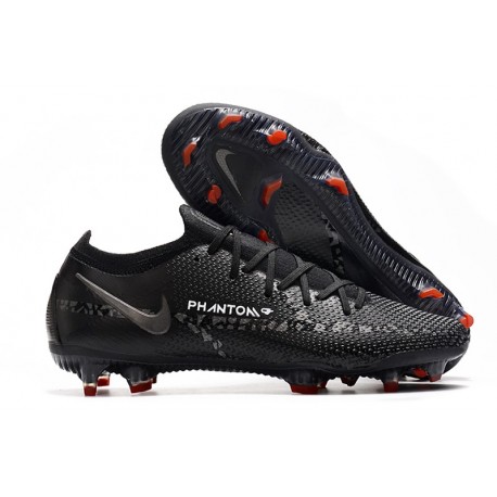 Fotbollsskor för Män Nike Phantom GT2 Elite FG Shadow - Svart Grå Vit