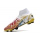 Nike Mercurial Superfly VIII Elite DF FG CR7 Vit Röd Blå Guld