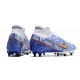 Nike Zoom Mercurial Superfly IX Elite SG Vit Blå