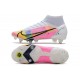 Nike Mercurial Superfly 8 Elite SG-Pro Dragonfly - Vit Silver Mörklila