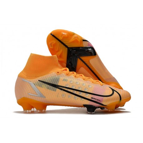 Nike Mercurial Superfly 8 Elite FG fotbollsskor Orange Svart